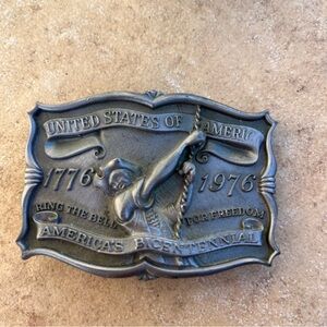 United States of America bicentennial belt buckle 1976